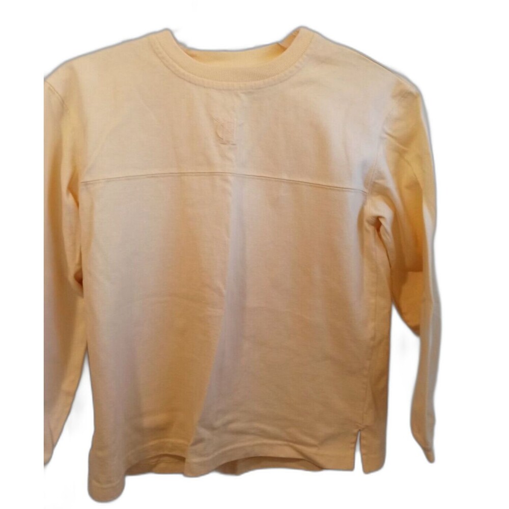 Hunt Club Women's Size M Yellow Sweat Shirt Long Sleeve 100% Cotton Excellent